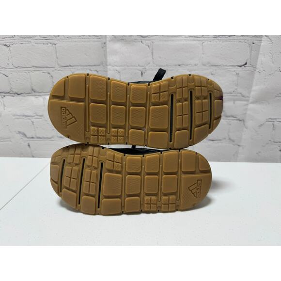 Adidas Swift Run 1.0 EL Triple Black Baby Toddler Athletic Sneaker - Picture 7 of 9